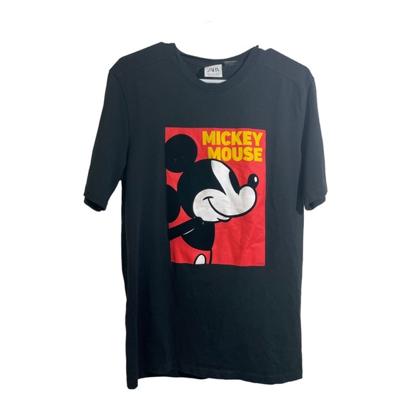 Disney and Zara original Mickey T-shirt . Black Mickey Mouse size Large - Picture 9 of 9